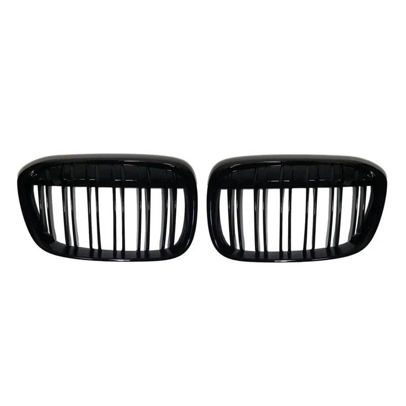 Front Kühlergrille Für Für X1 F48 2016 2017 2018 2019 Doppellinie Auto Frontstoßstange Nierengrill Gitter Renngrill Glänzend Schwarz Auto Stil Auto Kühlergrill von HONGYISM