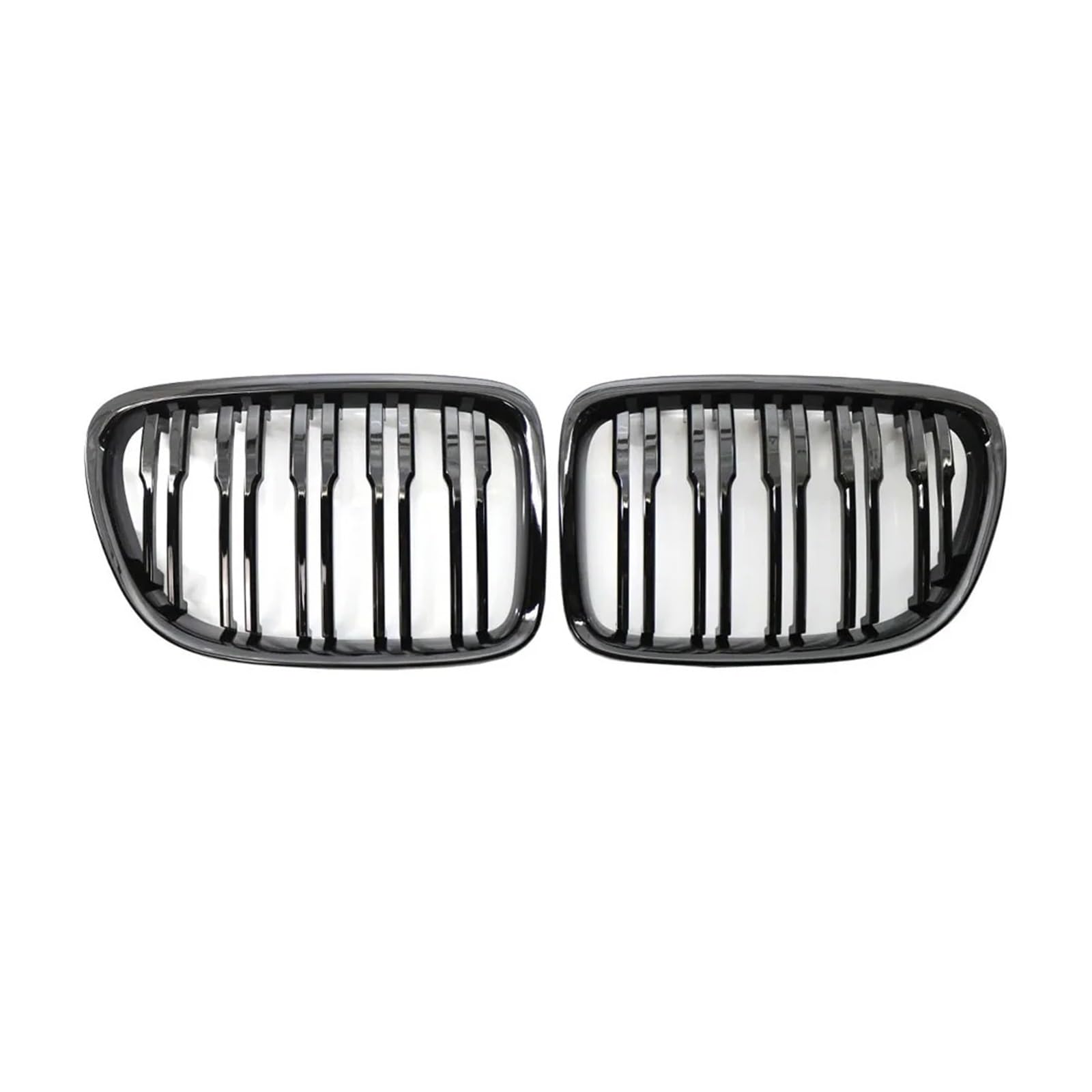 Front Kühlergrille Für Für X1 Serie E84 2010 2011 2012 2013 2014 2015 Glanz Schwarz Front Stoßstange Dual Lamellen Vorne Niere Grill Grille Auto Kühlergrill von HONGYISM