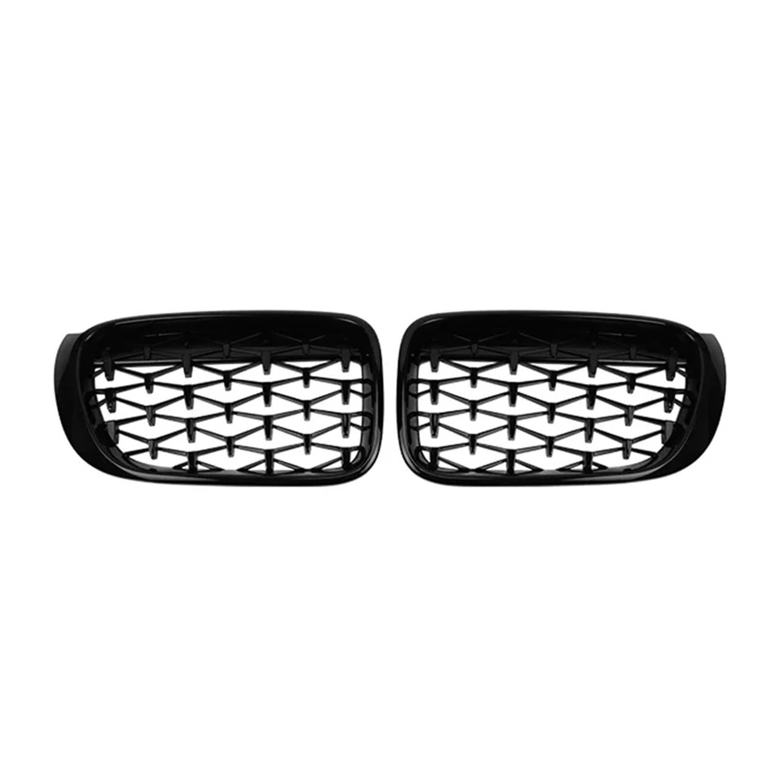 Front Kühlergrille Für Für X3 Für X4 F25 F26 2014 2015 2016 2017 Auto Frontgrill Racing Grills Diamant Nierengitter Chrom Meteor Stil Glanz Schwarz Auto Kühlergrill(Schwarz) von HONGYISM