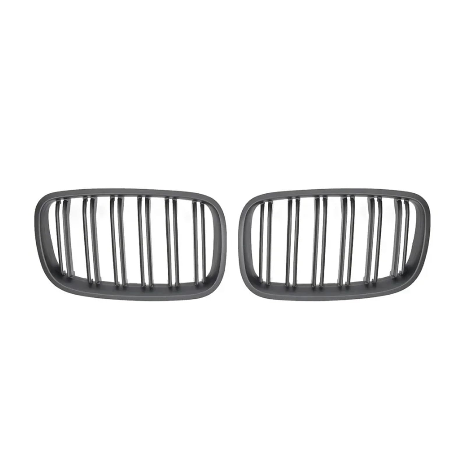 Front Kühlergrille Für Für X5 E70 2007-2013 Für X6 E71 E72 2008-2014 Glanz Schwarz Carbon Stil Vorne Niere Doppel Lamellen Grill Auto Zubehör Auto Kühlergrill(Matt-schwarz) von HONGYISM