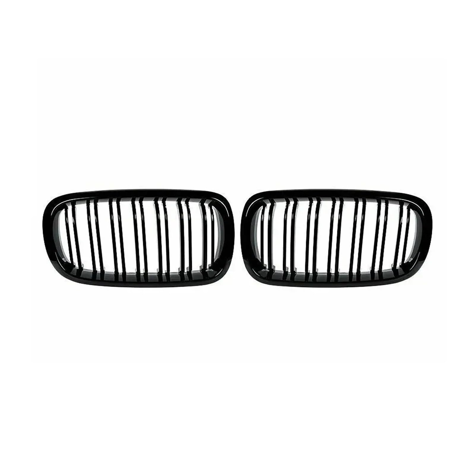 Front Kühlergrille Für Für X6 F85 F86 F15 F16 Für X5 2014 2015 2016 2017 2018 Front Stoßstange Nieren Rennsportgitter Glossy Black Car Double Slat Grill Auto Kühlergrill von HONGYISM