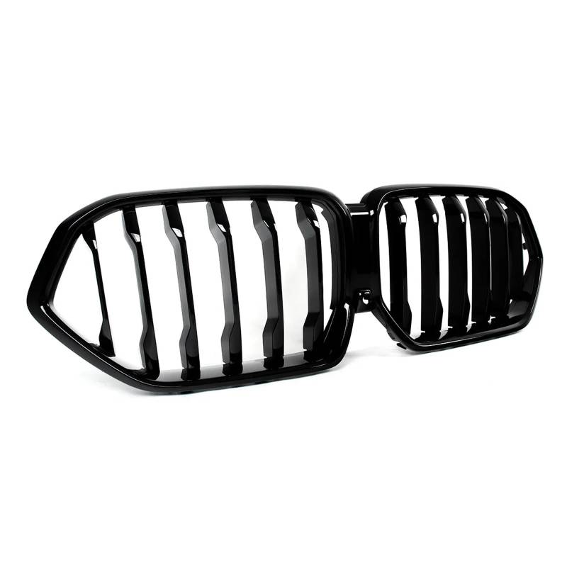 Front Kühlergrille Für Für X6 G06 Für LCI 2024-UP Auto Zubehör Frontschürze Racing Grill Einzelne Linie Glänzend Schwarz Nieren Gitter Auto Kühlergrill von HONGYISM