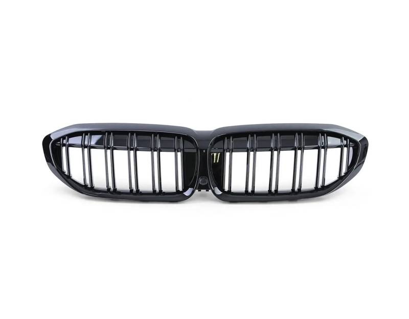 Front Kühlergrille Für G20 3er G20 G21 G28 2019 2020 2021 2022 Frontstoßstange Haube Nierengrill Renngitter Ersatz Black Diamond Meteor Style Auto Kühlergrill(2 Slat-Gloss Black) von HONGYISM