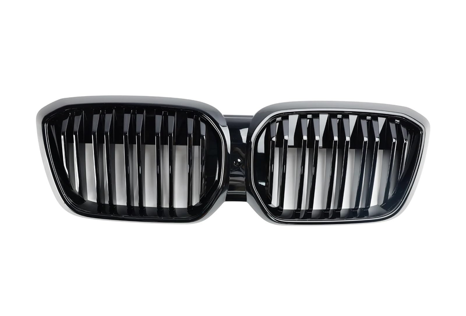 Front Kühlergrille Für IX3 G08 Für LCI 2022 2023 2024 Doppel Lamellen Glanz Schwarz Front Niere Grill Racing Grille Auto Kühlergrill von HONGYISM