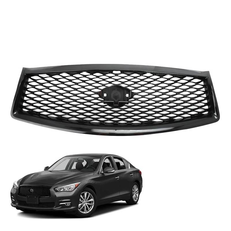 Front Kühlergrille Für Infiniti Q50 Q50S 2014 2015 2016 2017 Auto Frontgrill Racing Grill Grillersatz Ersatz Body Kit Upper Stoßfänger Kapuzennetzgitter Auto Kühlergrill von HONGYISM