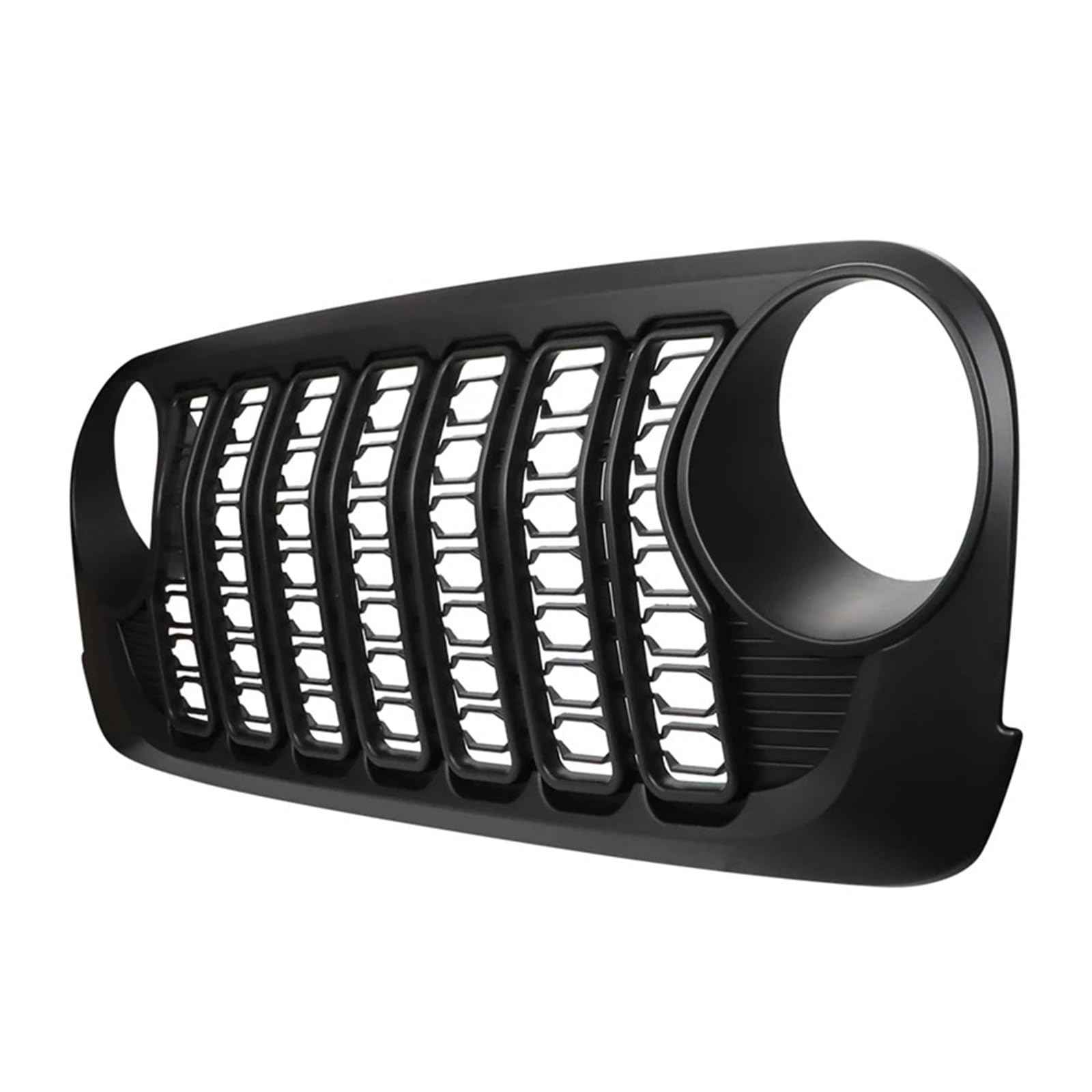 Front Kühlergrille Für Jeep Für Wrangler JK Für JKU 2007-2017 Für Lantsun J400 2024 Style Black ABS Ersatzzubehör Accor Front Stoßstange Grill Maschengitter Auto Kühlergrill von HONGYISM