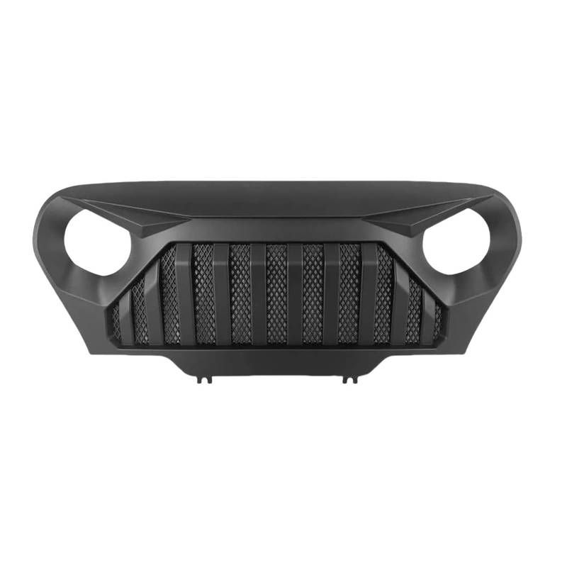 Front Kühlergrille Für Jeep Für Wrangler TJ Für Gladiator Für Vader W Für Mesh 1997 98 99 00 01 02 03 04 05 2006 Matt Black Grille Grill Auto Kühlergrill von HONGYISM