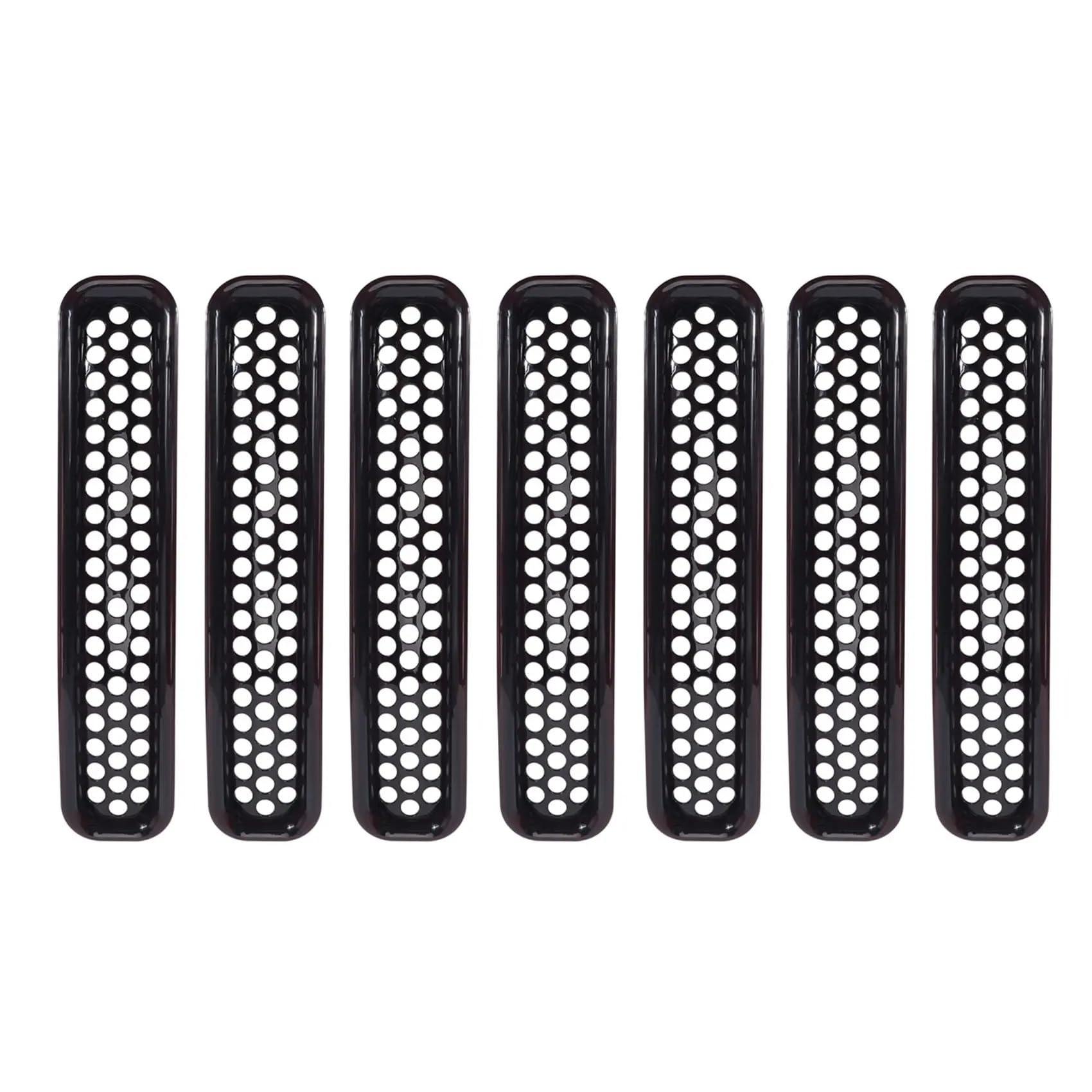 Front Kühlergrille Für Jeep Für Wrangler TJ Und Unlimited – (7 Stück) 1997 1998 1999 2000 2001 2002 2003 2004 2005 2006 Kühlergrill-Einsatzset Mit Wabengitter Auto Kühlergrill von HONGYISM