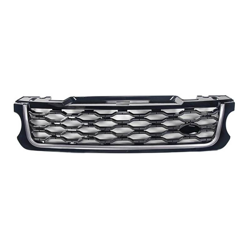 Front Kühlergrille Für Land Für Rover Für Range Für Rover Für Sport L494 2014-2017 Upgrade 2018 Autozubehör Frontstoßstangengrill Abs Mesh Grill Auto Kühlergrill(Black Grey) von HONGYISM