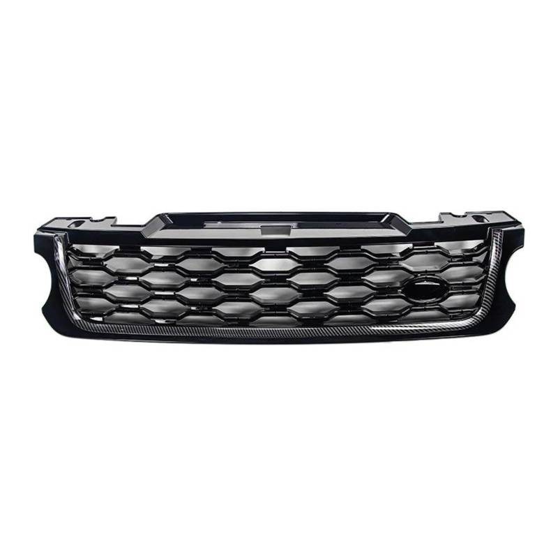 Front Kühlergrille Für Land Für Rover Für Range Für Rover Für Sport L494 2014-2017 Upgrade 2018 Autozubehör Frontstoßstangengrill Abs Mesh Grill Auto Kühlergrill(Kohlefaser) von HONGYISM