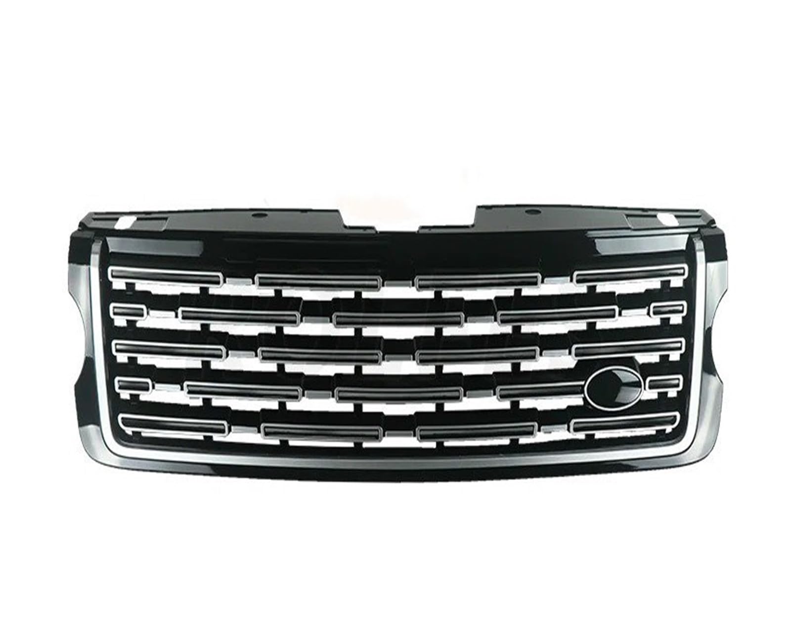 Front Kühlergrille Für Land Für Rover Für Range Für Rover Für Vogue 2013-2017 L405 Geändert Auf 2023 Stoßstangengrill Racing Grille Center Styling Obere Grills Auto Kühlergrill(Silber) von HONGYISM