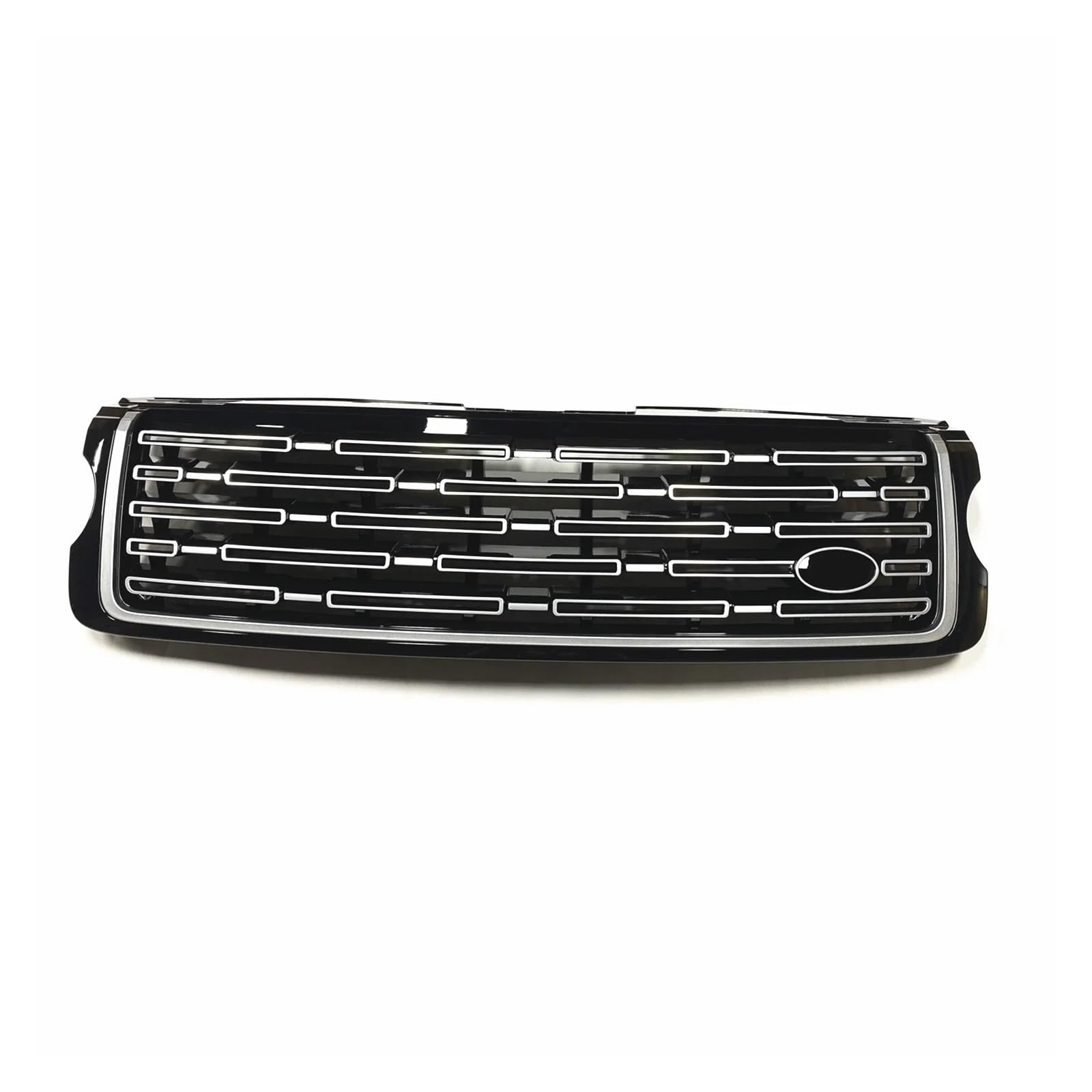 Front Kühlergrille Für Land Für Rover Für Range Für Rover Für Vogue L405 2013-2017 Frontgrill Racing Grills Schwarz/Schwarz-Chrom Obere Stoßstange Ansaughaube Mesh Auto Kühlergrill(Black-Chrome) von HONGYISM