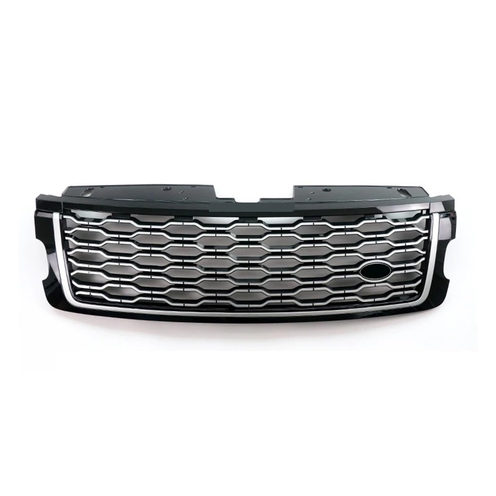 Front Kühlergrille Für Land Für Rover Für Range Für Rover Für Vogue L405 Upgrade 2013-2022 ABS Auto Front Stoßstange Grille Mesh Grills Zubehör Auto Kühlergrill(18-22 Silver Black) von HONGYISM