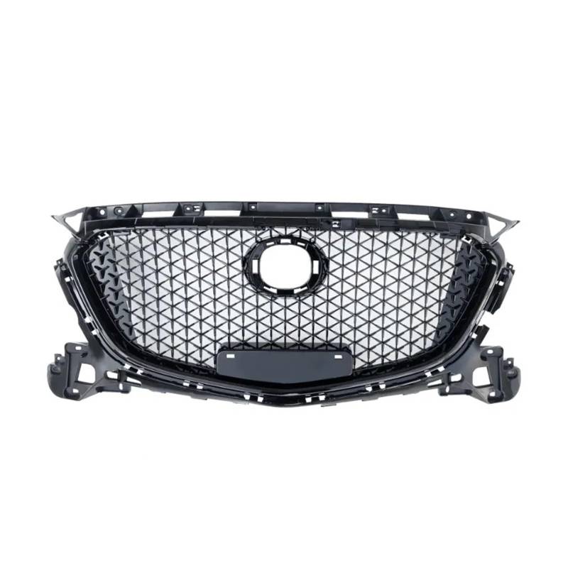 Front Kühlergrille Für Mazda 3 Für Axela 2017-2018 Auto Kühlergrill Oberen Stoßfänger Haube Mesh Auto Teil Honeycomb Stil Schutz Protector Abdeckung Kits Auto Kühlergrill von HONGYISM