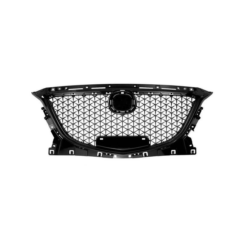 Front Kühlergrille Für Mazda 3 Für Axela 4 Türer Limousine 2014 2015 2016 Kühlergrill Wabengrill Schwarz Oberer Stoßfänger Ansaughaube Mesh Ersatzgitter Auto Kühlergrill von HONGYISM