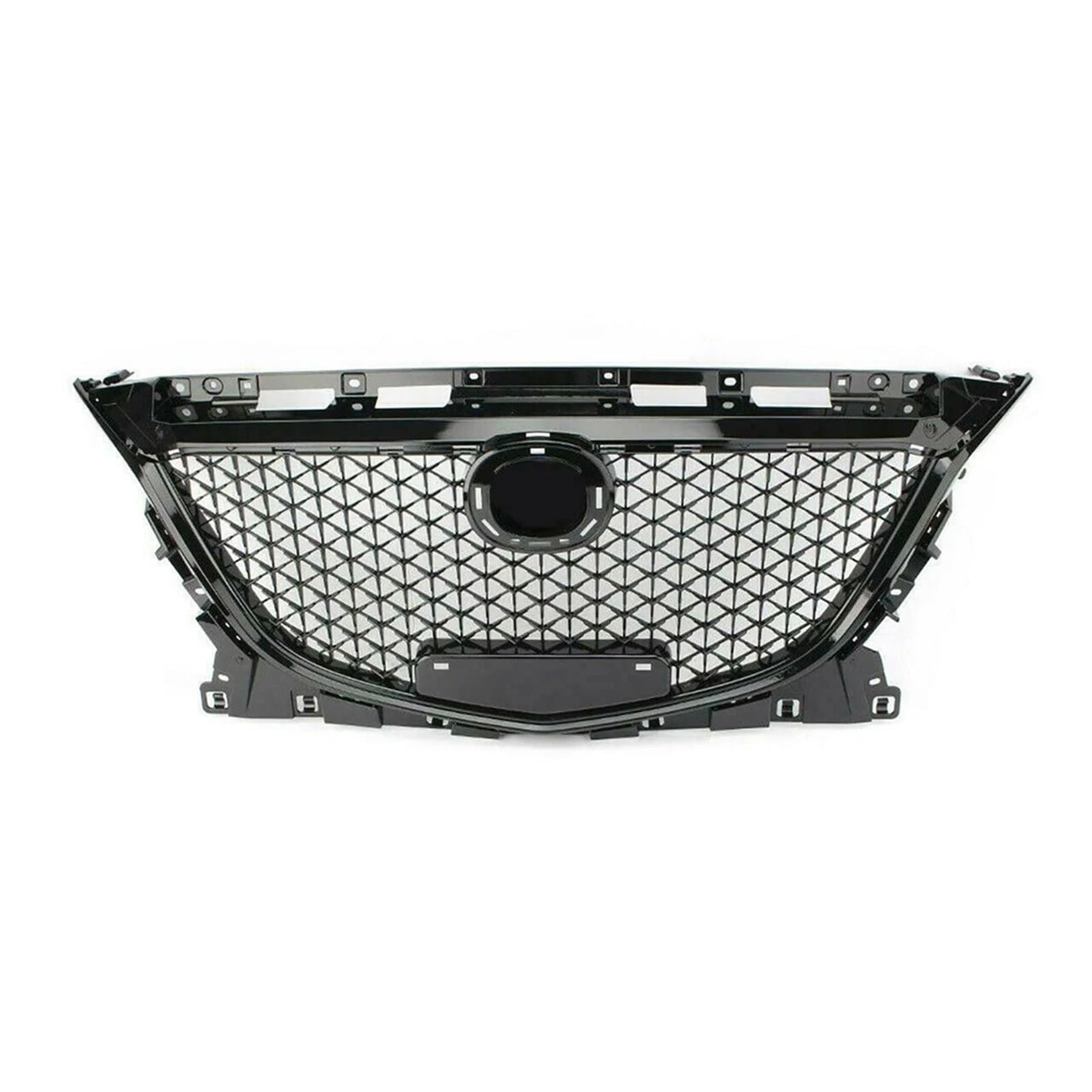 Front Kühlergrille Für Mazda 3 Für Mazda3 Für Axela 2014 2015 2016 Kühlergrill Schwarz Honeycomb Stil Auto Oberen Stoßfänger Intake Haube Mesh Grid Körper Kit Auto Kühlergrill von HONGYISM