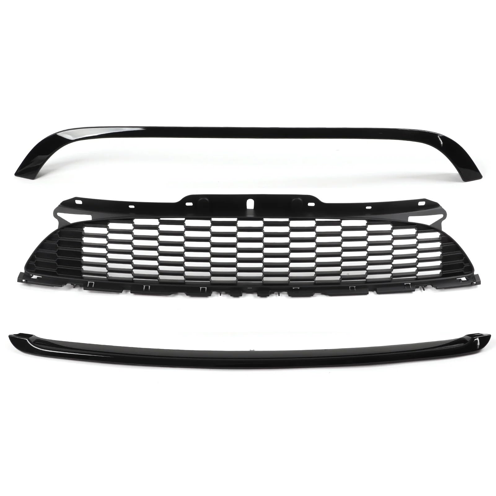 Front Kühlergrille Für R55 R56 R57 R58 R59 S Für JCW 2008-2015 Auto Front Hood Molding Grille Surround Abdeckung Trim Kit Ersatz Auto Kühlergrill von HONGYISM