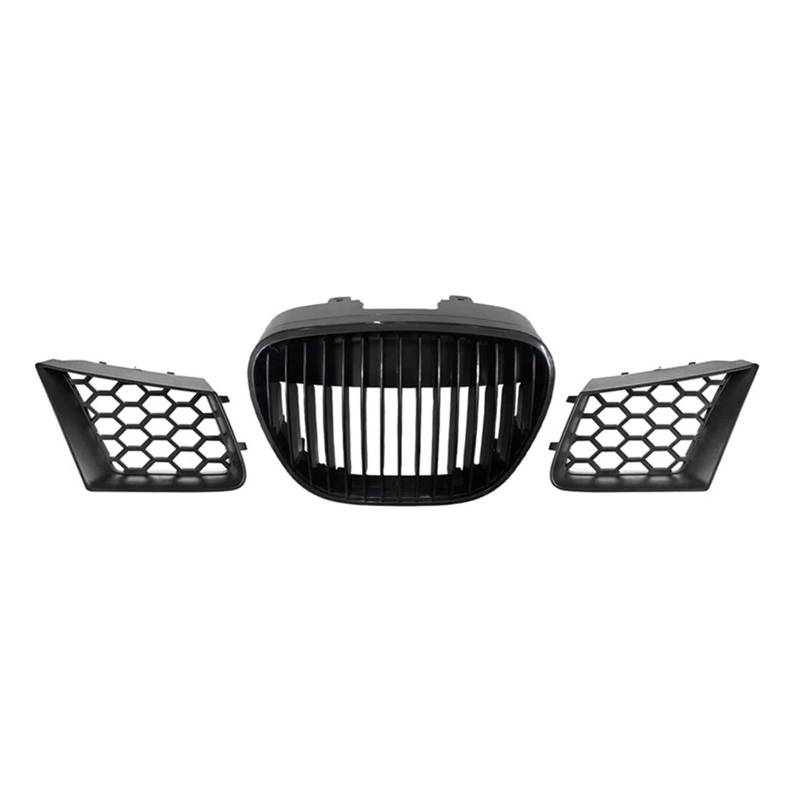 Front Kühlergrille Für Seat Für Ibiza Für Cordoba Für Typ 6L 2002 03 04 05 06 07 08 2009 6L0853654 9182921 Auto Front Central Badgeless Grill Grille Auto Kühlergrill von HONGYISM