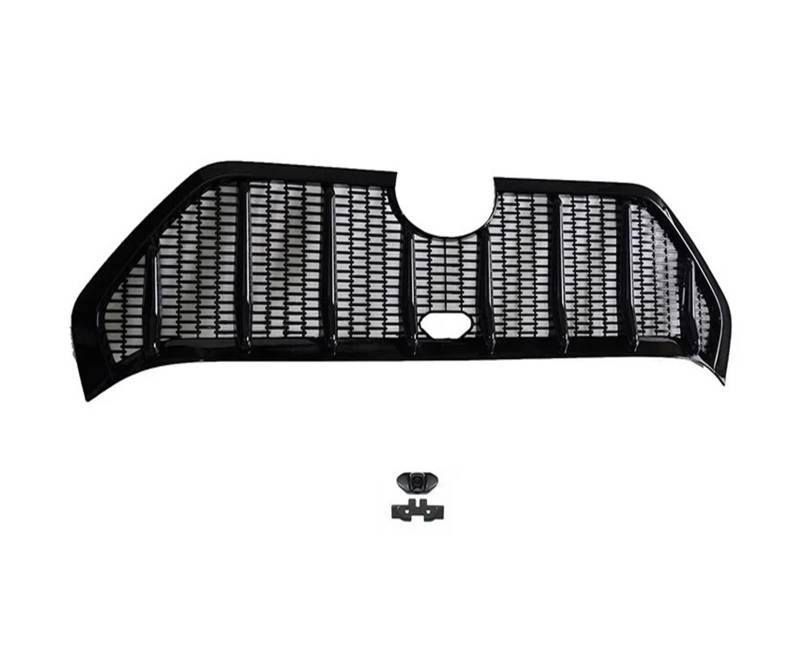 Front Kühlergrille Für Toyota Für RAV4 Für RAV 4 Für Hybrid SE/Für XSE 2019 2020 2021 2022 2023 Autozubehör Front Head Center Grille Grills Rahmenabdeckung Verkleidung Auto Kühlergrill(1 Hole Black) von HONGYISM