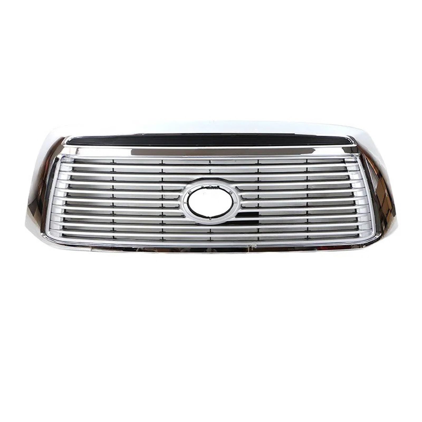 Front Kühlergrille Für Toyota Für Tundra 2010 2011 2012 2013 Zubehör Auto Stoßstange Grill Racing Grills Front Stoßstange Außen Teil Front Stoßstange Auto Kühlergrill(Silber) von HONGYISM