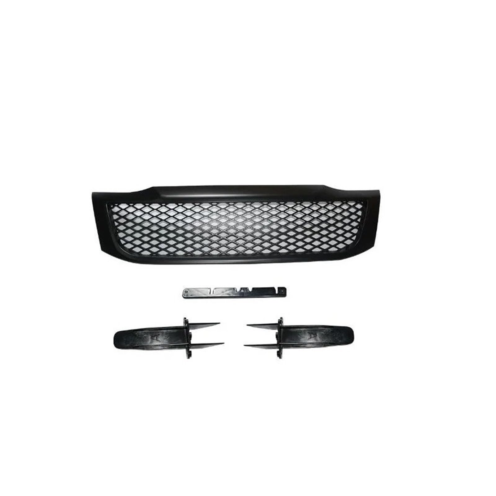 Front Kühlergrille Grillgitter Für Hilux Für Vigo 2012 2013 2014 Chrom Silber Schwarz Auto Frontgrill Front Racing Grills Abs Stoßstangengitter Auto Kühlergrill(Schwarz) von HONGYISM