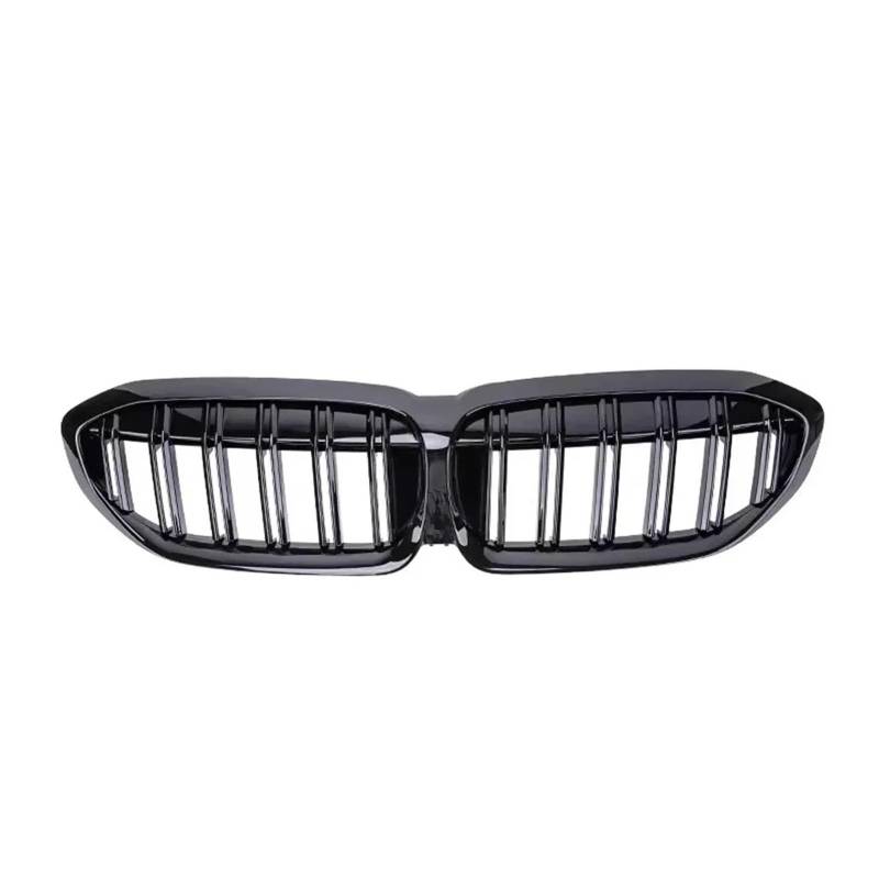 Front Kühlergrille Sport Front Stoßstange Niere Grill Diamanten Stil Grille Für 3-Serie G20 G21 2019 2020 2021 2022 318i 320i 320d 330i 340i 340d Auto Kühlergrill(Double-Glossy Black) von HONGYISM