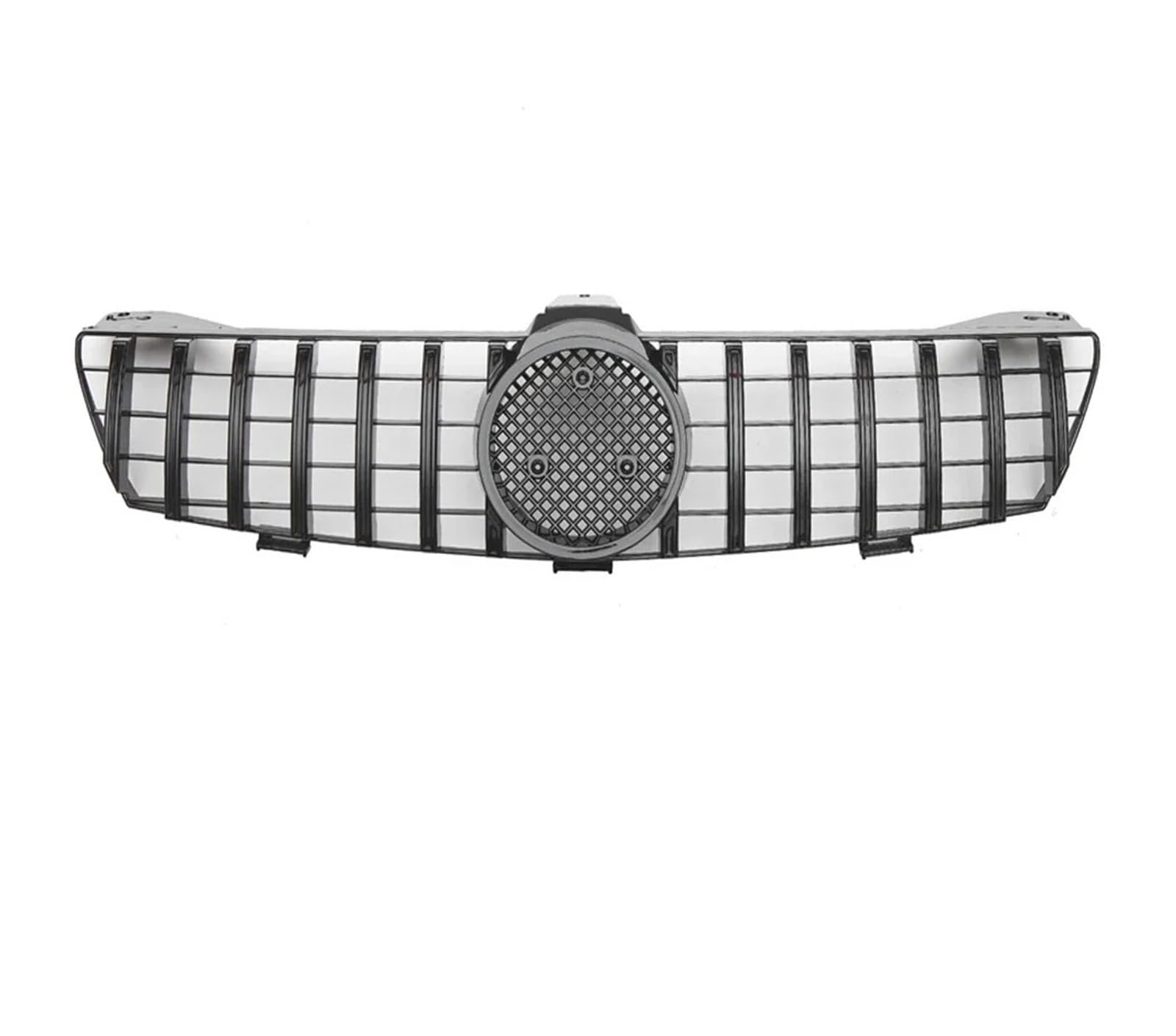 Front Kühlergrille Vorne Glänzend Schwarz Für Benz Für CLS W219 CLS350 CLS500 2005-2008 Für GTR Stil Racing Grille Diamanten Stil Stoßstange Gitter Auto Kühlergrill(G-Glossy Black) von HONGYISM