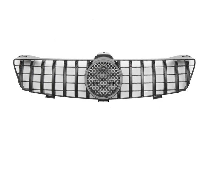 Front Kühlergrille Vorne Glänzend Schwarz Für Benz Für CLS W219 CLS350 CLS500 2005-2008 Für GTR Stil Racing Grille Diamanten Stil Stoßstange Gitter Auto Kühlergrill(G-Glossy Black) von HONGYISM