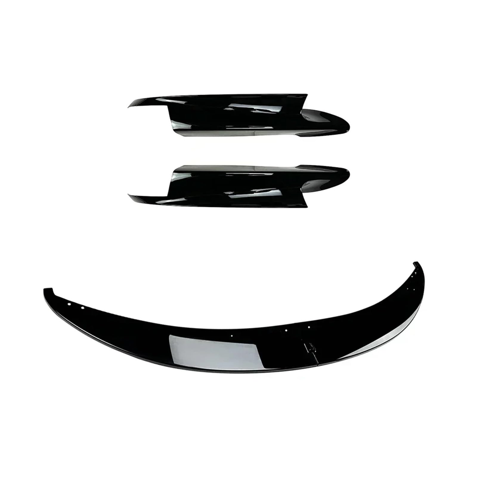 Front Spoiler Lippe 2/4 Stück Für 3er-Serie Für M3 E90 E91 E92 E93 2006–2013 Frontstoßstangen-Lippensplitter-Diffusor-Spoiler Von ABS Glänzendes Schwarzes Body-Kit Auto-Frontspoiler(Lip BumperGlossBla von HONGYISM