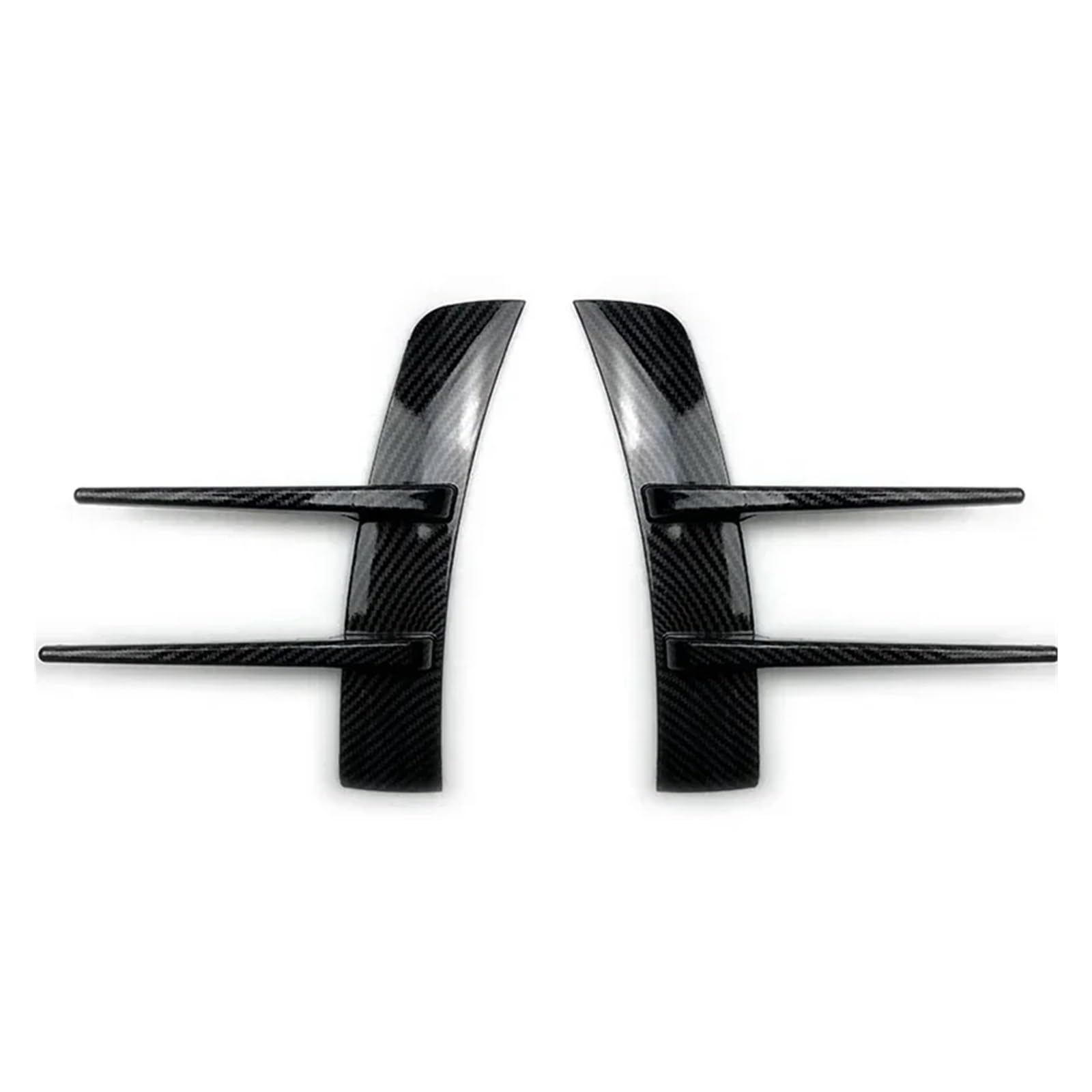 Front Spoiler Lippe 2Pcs Auto Zubehör Auto Vorne Stoßstange Hinten Seite Air Vent Splitter Spoiler Canard Auto Seite Vent Trim Spoiler Canards Splitter Auto-Frontspoiler(Carbon 2Pcs) von HONGYISM