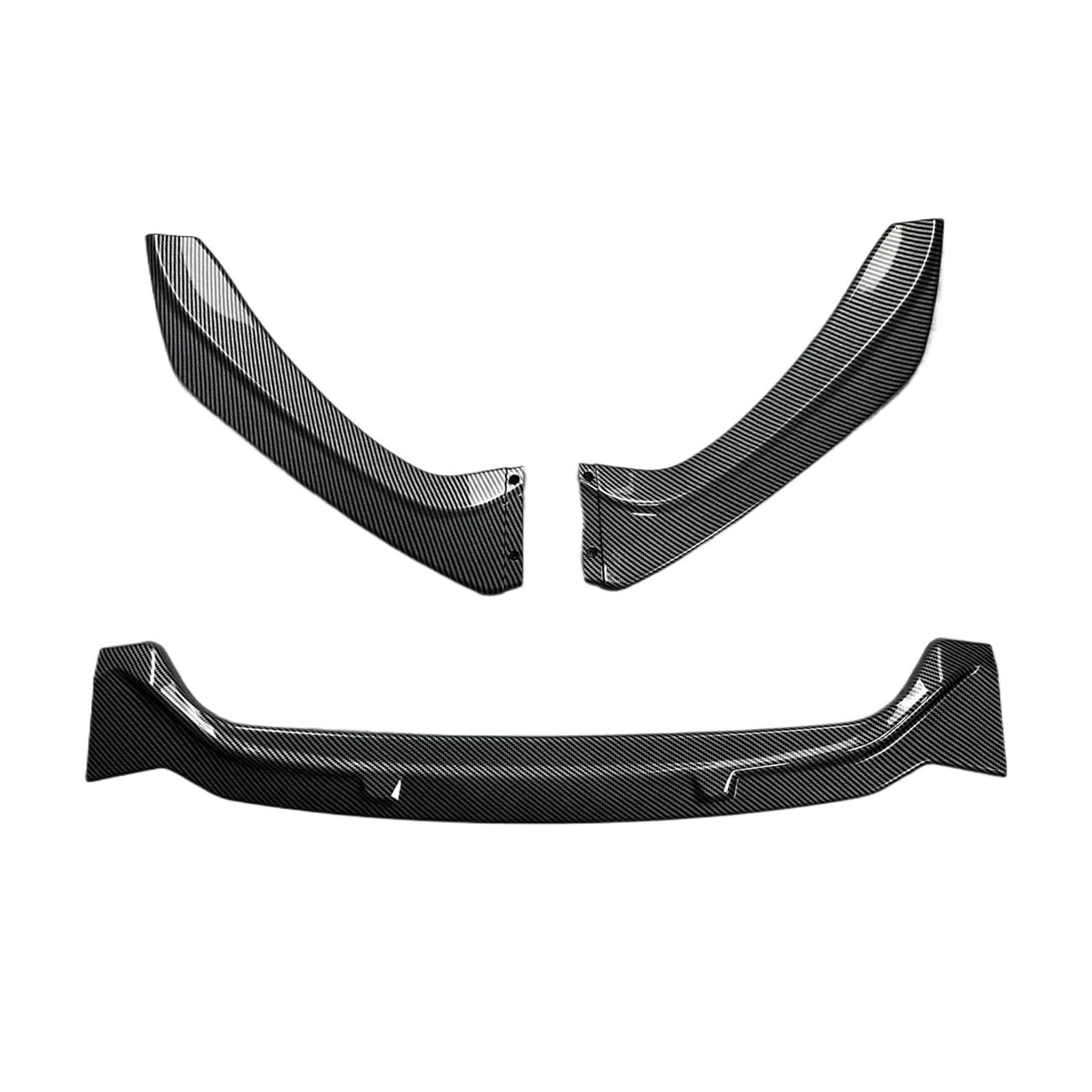 Front Spoiler Lippe 3 PCS Für F20 F21 Für LCI S1 Serie 118i 120i 120d M135i M140i Pack 2015 16 17 18 2019 Tyle Frontschürze Lip Splitter Spoiler Auto-Frontspoiler(Carbon Look) von HONGYISM