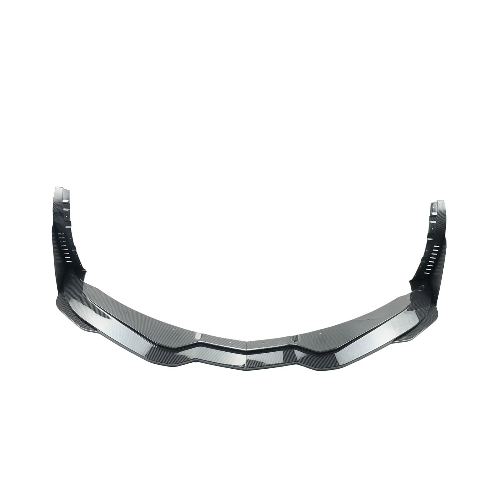 Front Spoiler Lippe 3 Stil Für Chevrolet Für Corvette C7 2014-2019 Auto Vorderen Stoßfänger Lip & Seite Winglets Bühne Spoiler Splitter Carbon Stil Glänzend Schwarz Auto-Frontspoiler(Kohlefaser-Stil) von HONGYISM