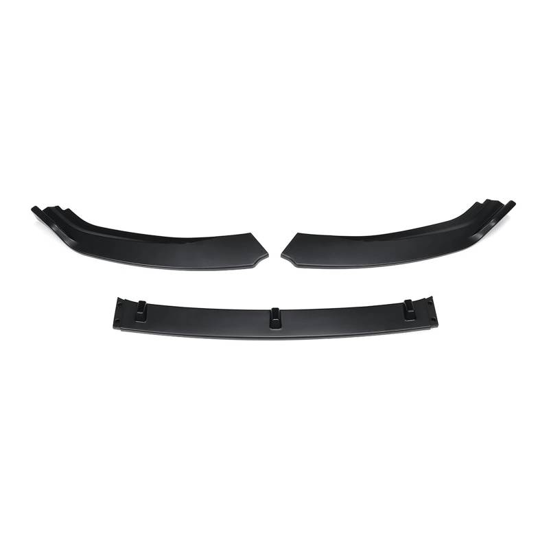 Front Spoiler Lippe 3 Stücke Auto Front Stoßstange Splitter Lip Für VW Für Golf MK7 2014 2015 2016 2017 Diffusor Spoiler Schutz Abdeckung Deflektor Lippen Schutz Auto-Frontspoiler(Glossy Black) von HONGYISM