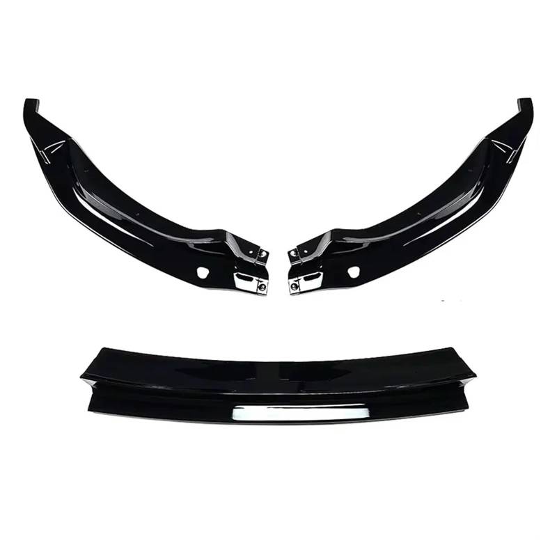 Front Spoiler Lippe 3PCS Auto Vorderen Stoßfänger Lip Spoiler Splitter Für Für M3 F80 Für M4 F82 F83 Für Tuning 2015-2020 Diffusor Splitter Abdeckung Gurad Körper Kits Auto-Frontspoiler(Gloss Black) von HONGYISM