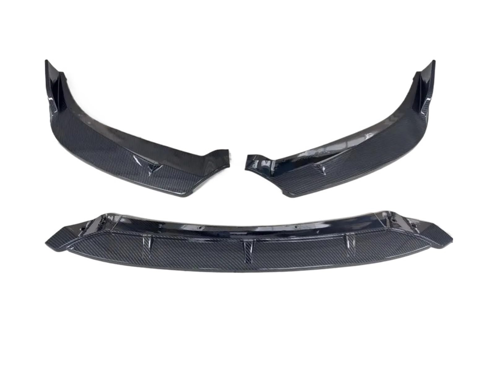 Front Spoiler Lippe 3PCS Für Nissan Für Sentra Für Sylphy 2016 2017 2018 2019 Vorderen Stoßfänger Lip Spoiler Splitter Diffusor Abnehmbare Körper Kit Abdeckung Schutz Auto-Frontspoiler(Kohlefaser-Opti von HONGYISM