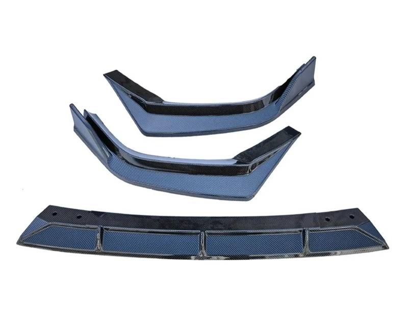 Front Spoiler Lippe 3PCS Glänzend Schwarz Carbon Faser Material Für CRV 2023 + Front Protector Lip Tuning Zubehör Splitter Körper Kit Auto-Frontspoiler(Kohlefaser-Optik) von HONGYISM