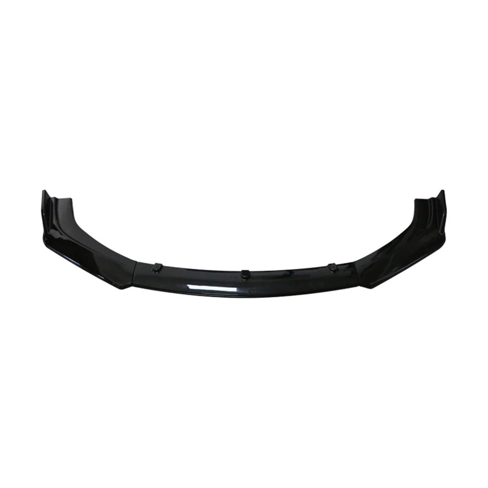 Front Spoiler Lippe 3PCS Universal Auto Vorderen Stoßfänger Lip Body Kit Spoiler Splitter Diffusor Carbon Faser Schwarz Splitter ABS Kunststoff Auto Zubehör Auto-Frontspoiler(Schwarz) von HONGYISM