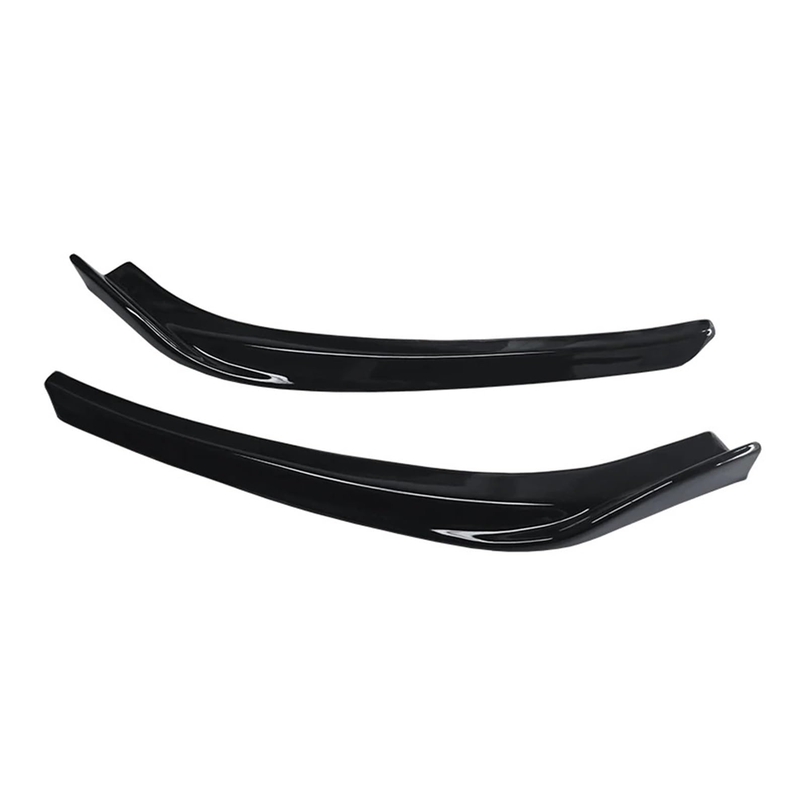 Front Spoiler Lippe 3Pcs Für Mazda Für CX-5 2012-2018-2021 Front Wrap Winkel Splitter Stoßstange Stamm Lip Spoiler ABS Auto Körper Kit Zubehör Carbon Look Auto-Frontspoiler(Gloss Black) von HONGYISM