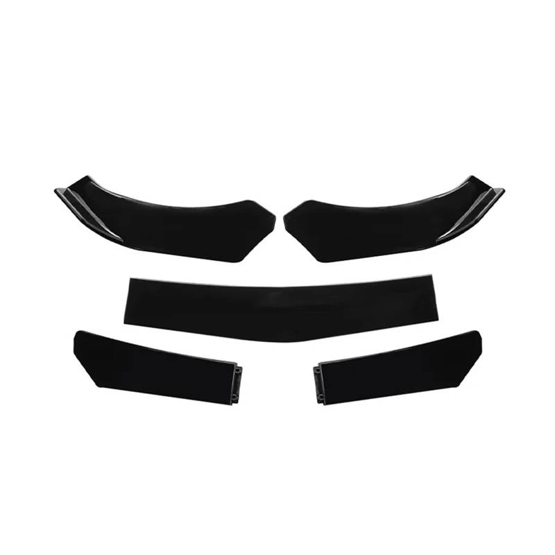 Front Spoiler Lippe 5 Teile/Satz Verbesserte Front Stoßstange Schaufel Mit Abgestuftem Design ABS Material Auto Zubehör Zubehör Auto-Frontspoiler(5Pcs Bright Black) von HONGYISM