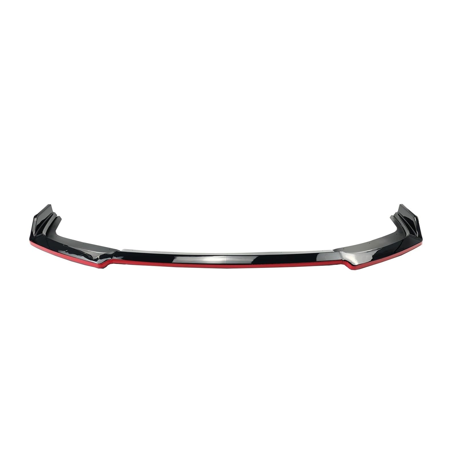 Front Spoiler Lippe 5PCS Auto Vorderen Stoßfänger Lippe Für Civic 10th FK7 Fließheck SI 2016-2021 2 & 4 Tür R Stil Spoiler Splitter Glänzend Schwarz Auto-Frontspoiler(Black Red) von HONGYISM