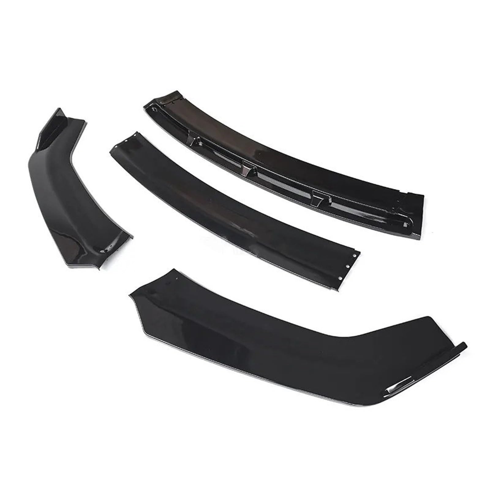 Front Spoiler Lippe Frontschürze Splitter Stoßstange Spoiler Für A5 2008-12 13 14 15 2016 Schwarz Carbon Schutz Platte Lip Typ D Carbon Kinn Schaufel Body Kit Auto-Frontspoiler(Pure Gloss Black) von HONGYISM