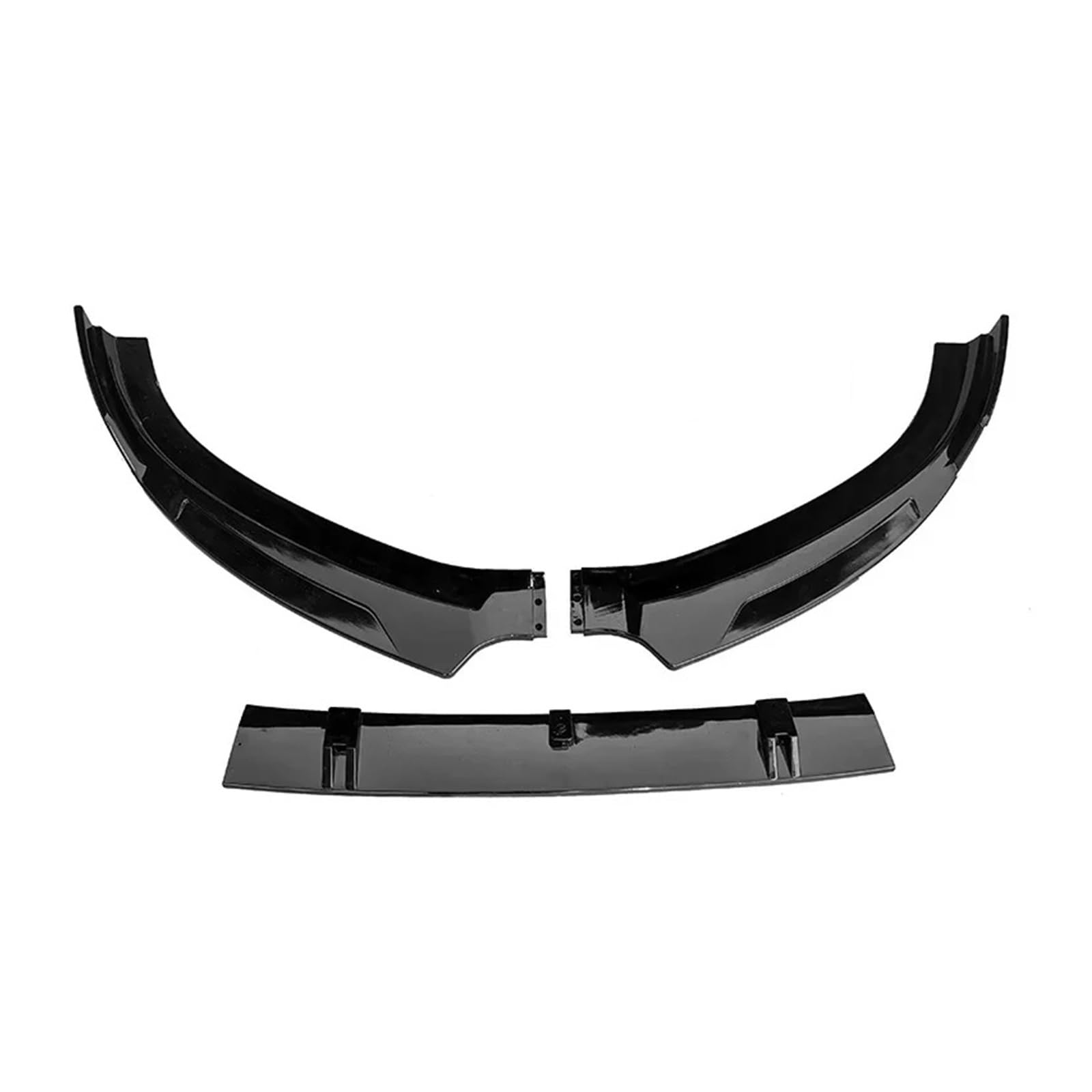 Front Spoiler Lippe Frontschürze Spoiler Lippe Für S3 Für A3 (für Linie) 2014 2015 Body Kit Carbon Oberfläche Dekorative Streifen Schaufel Splitter Auto-Frontspoiler(Gloss Black) von HONGYISM