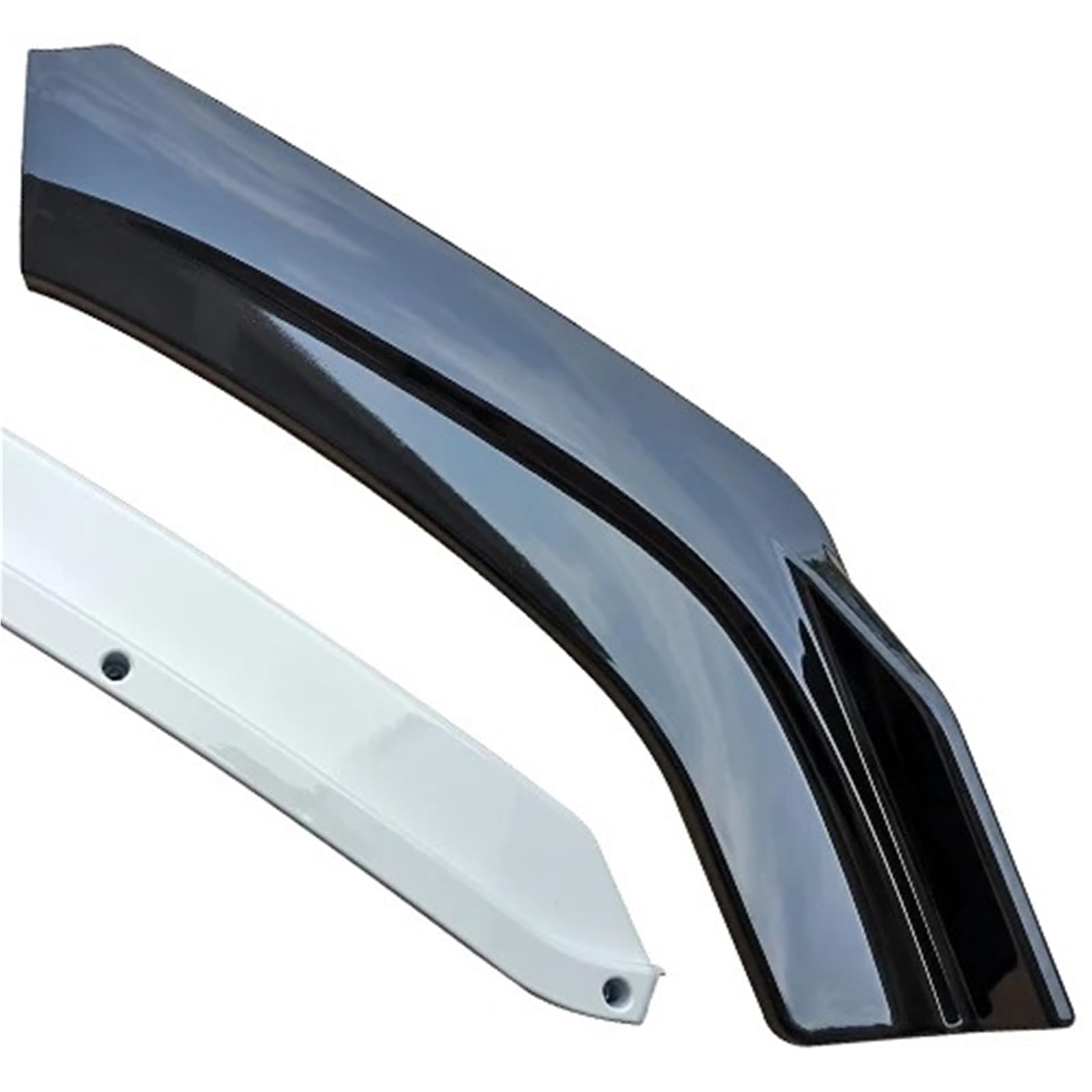 Front Spoiler Lippe Frontschürze Spoiler Schutz Platte Lip Body Kit Carbon Oberfläche Kinn Schaufel Für Kia Für Optima K5 2014 2015 2016 2017 Auto-Frontspoiler(Gloss Black-White) von HONGYISM