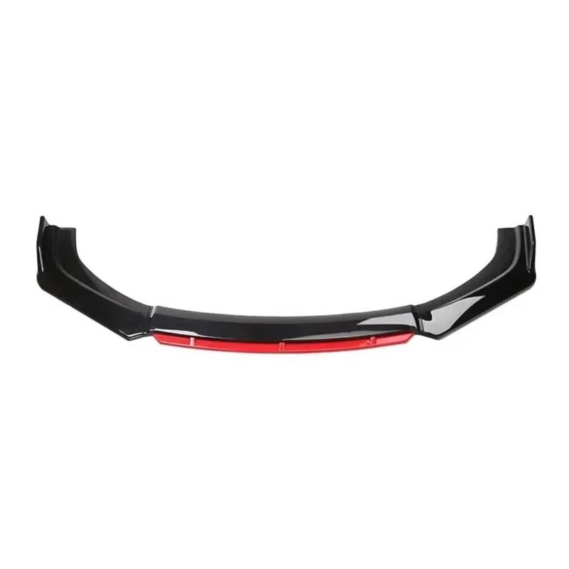 Front Spoiler Lippe Für A4 S4 Für A6 S6 Für Wagon Für Awant B6 B7 B8 Universal Front Lippe Kinn Stoßstange Spoiler Splitter Bodykit Diffusor Autos Zubehör Auto-Frontspoiler(Black Red) von HONGYISM