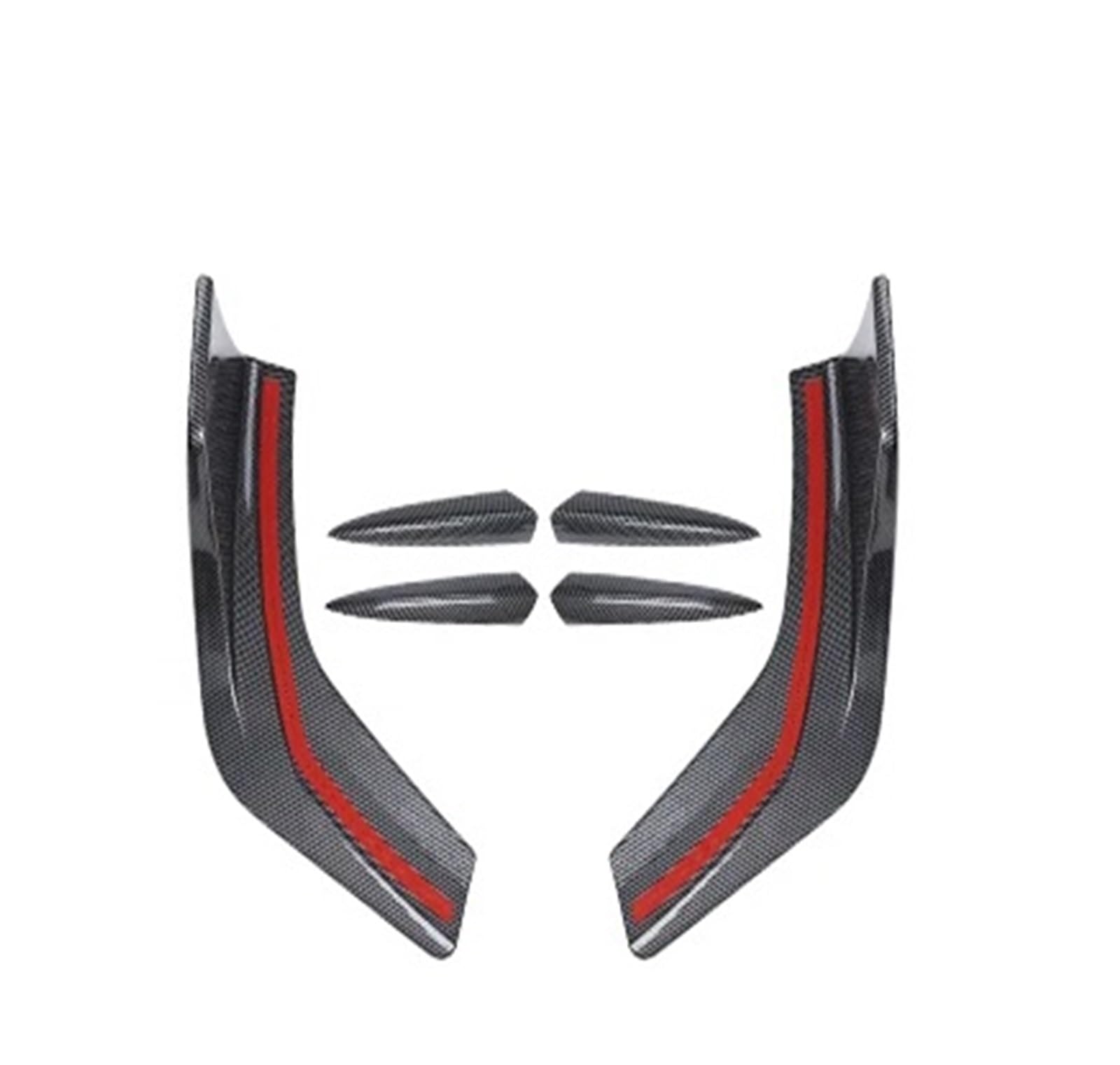 Front Spoiler Lippe Für BYD Für Dichtung Für EV 2022 2023 Hinten Stoßstange Wind Messer Dekoration Stricker ABS Anti-Scratch Auto Außen Änderung Zubehör Auto-Frontspoiler(Kohlefaser) von HONGYISM