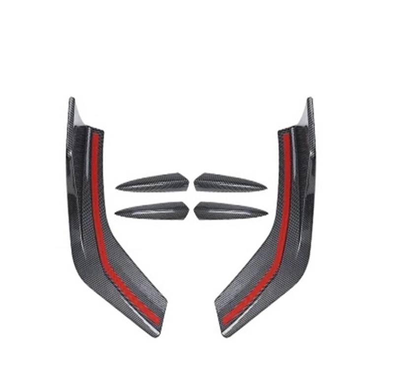 Front Spoiler Lippe Für BYD Für Dichtung Für EV 2022 2023 Hinten Stoßstange Wind Messer Dekoration Stricker ABS Anti-Scratch Auto Außen Änderung Zubehör Auto-Frontspoiler(Kohlefaser) von HONGYISM