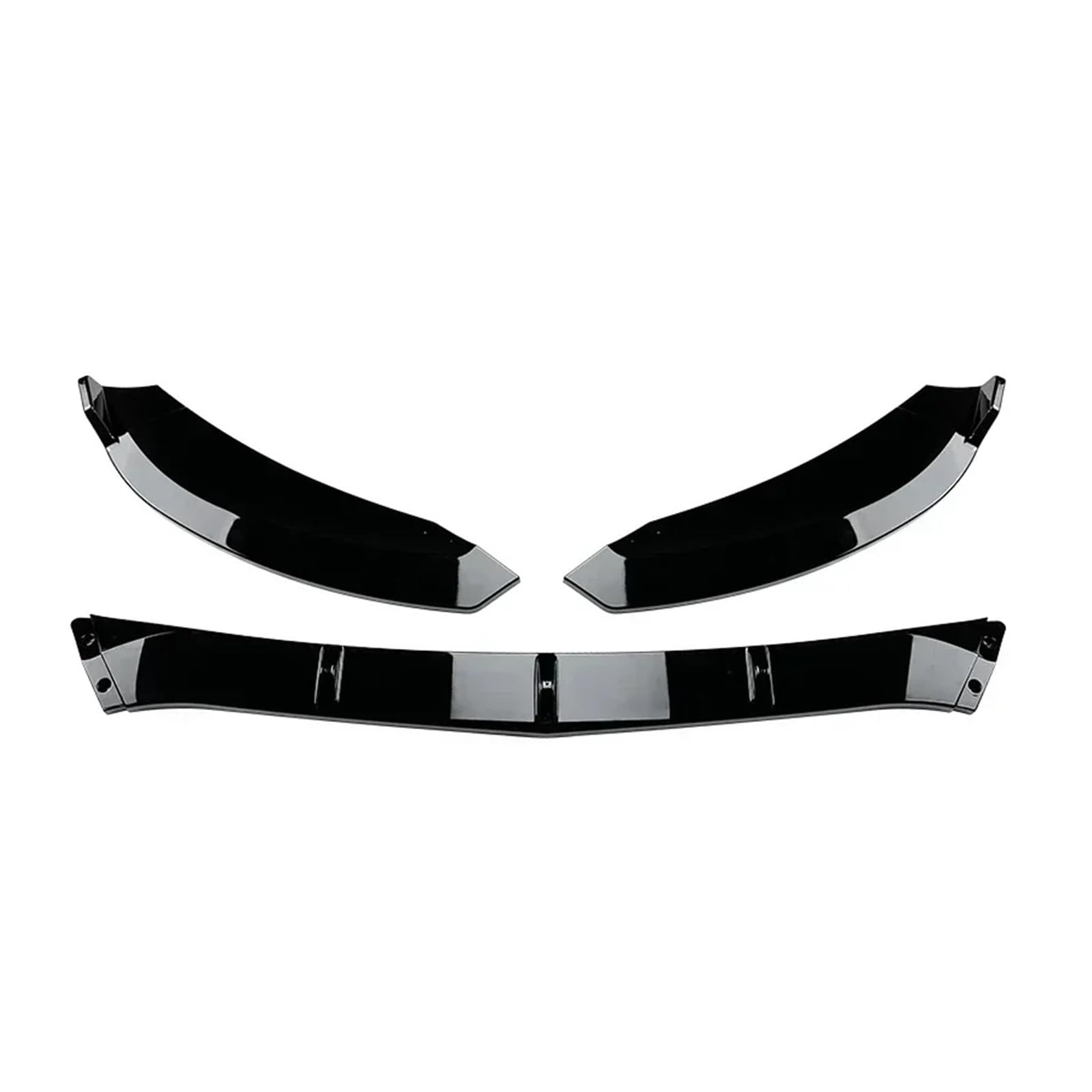 Front Spoiler Lippe Für Benz C Klasse W205 C205 S205 C160 C200 C180 C300 C400 C450 Für AMG 2015-2021 Frontschürze Lip Splitter Diffusor Körper Kit Auto-Frontspoiler(Pre-Facelift-Black) von HONGYISM