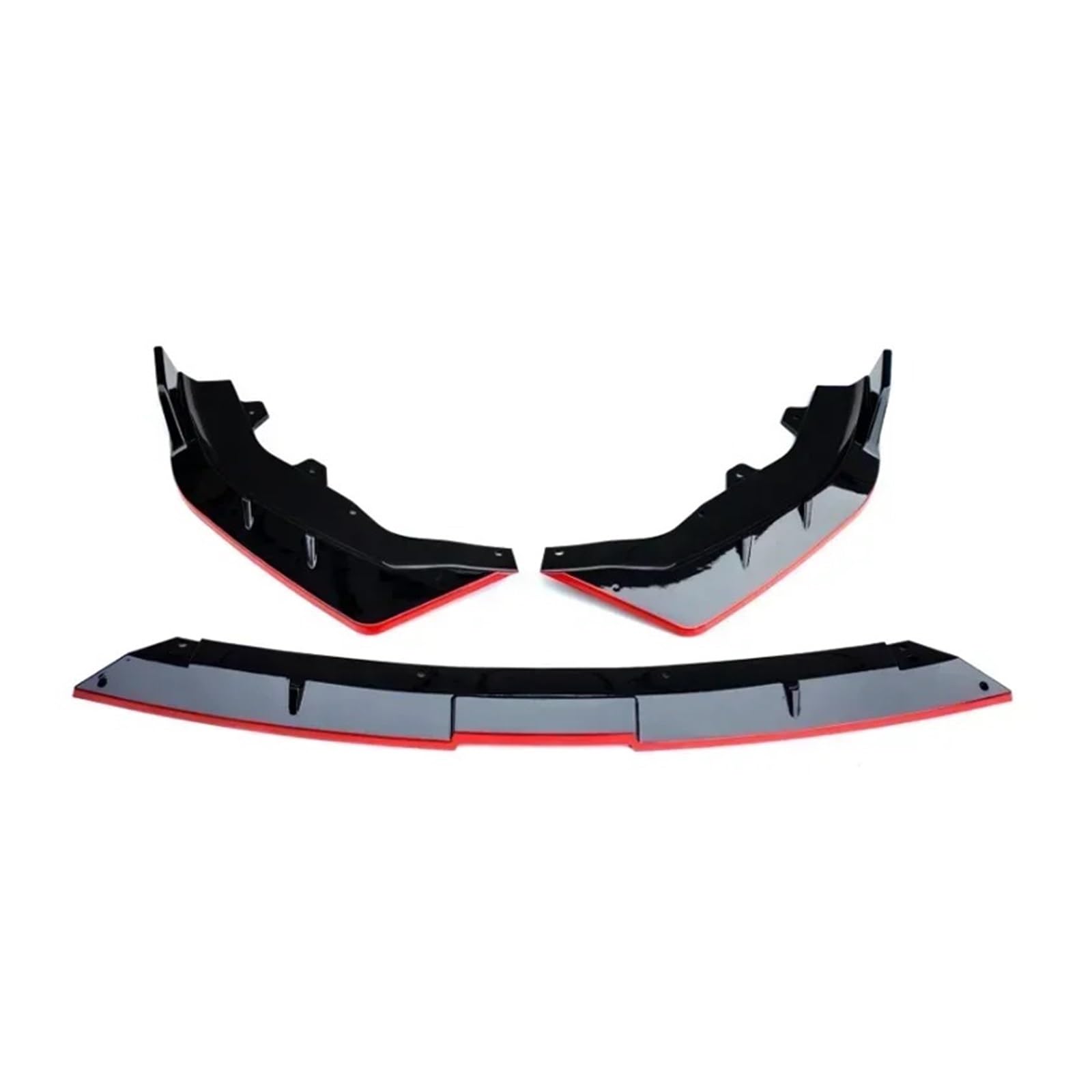 Front Spoiler Lippe Für CHANGAN Für Uni-V Für UNIV 2022 2023 Splitter Frontschürze Spoiler Röcke Lip Carbon Oberfläche Körper Kit Zubehör Auto-Frontspoiler(Y Gloss Black - Red) von HONGYISM