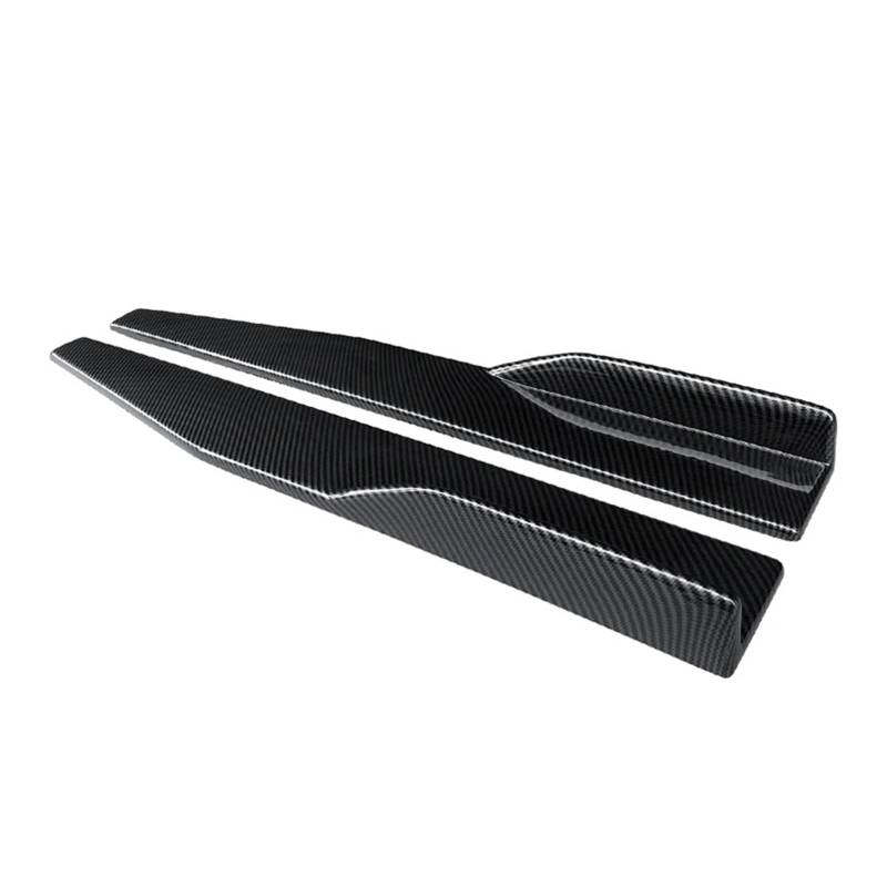 Front Spoiler Lippe Für Cadillac Für ATS-L 2014 2015 2016 2017 Auto Links/Rechts Carbon Look Seite Rock Stoßstange Diffusor Spoiler Schürzen Flügel Erweiterungen 75 Cm Auto-Frontspoiler(Kohlefaser-Opt von HONGYISM