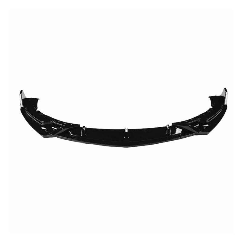 Front Spoiler Lippe Für Cadillac Für CT5 2019 2020 2021 2022 2023 Auto Vorderen Stoßfänger Spoiler Lip Unteren Schutz Platte Klinge Splitter Auto Zubehör Auto-Frontspoiler(Glossy Black) von HONGYISM